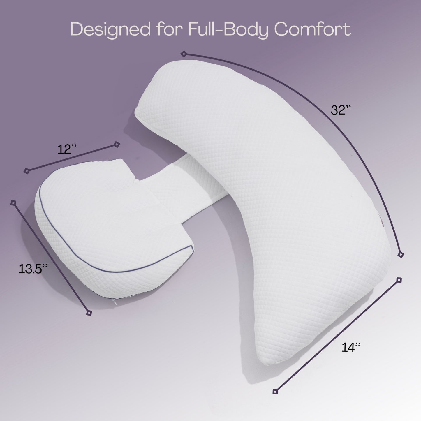 Oraama 3-Piece Pregnancy Pillow | Modular Maternity Support Cushion