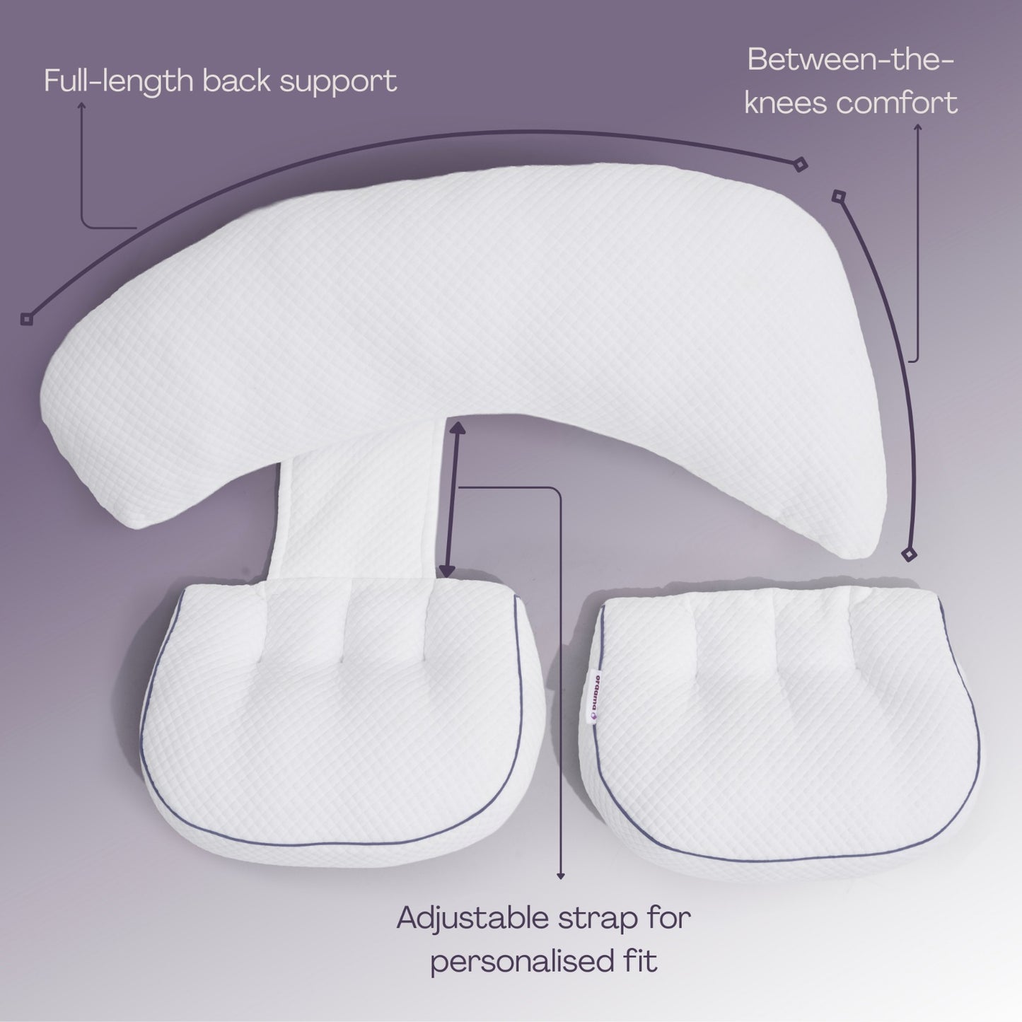 Oraama 3-Piece Pregnancy Pillow | Modular Maternity Support Cushion